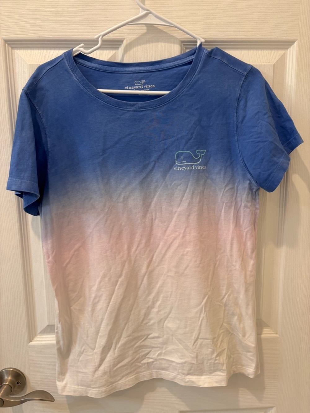Vineyard Vines Blue , White and Punk Ombré Graphic Tee